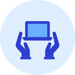 Laptop Hand Icon from Kameleon Duo Set