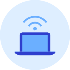 Laptop Signal Icon from Kameleon Duo Set