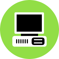 Old Computer Icon from Kameleon Pop Set