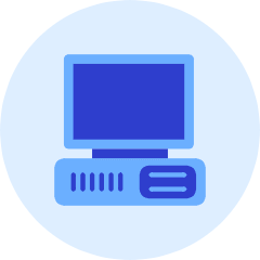 Old Computer Icon from Kameleon Duo Set