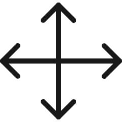 Diagram All Direction Expand Icon from Ultimate Colors Set