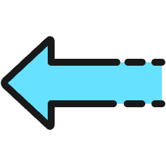 Diagram Arrow Dash Left Icon from Ultimate Colors Set