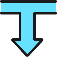 Diagram Arrow Down 1 Icon from Ultimate Colors Set
