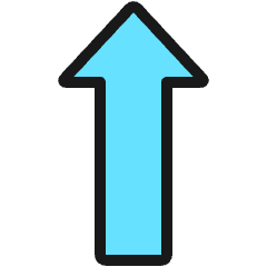 Diagram Arrow Up Icon from Ultimate Colors Set
