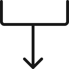 Diagram Fall Down Icon from Ultimate Colors Set