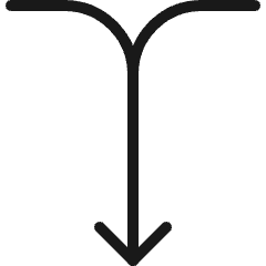 Diagram Merge Down Icon from Ultimate Colors Set