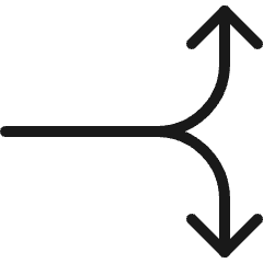 Diagram Split Horizontal Icon from Ultimate Colors Set