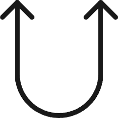 Diagram Up Double Icon from Ultimate Colors Set