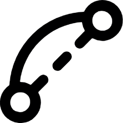 Curve Icon from Ultimate Bold Set