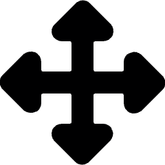 Diagram All Direction Expand Icon from Ultimate Bold Set