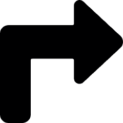 Diagram Arrow Corner Point Right Icon from Ultimate Bold Set