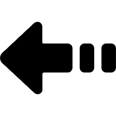 Diagram Arrow Dash Left Icon from Ultimate Bold Set