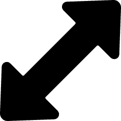 Diagram Arrow Diagonal 1 Icon from Ultimate Bold Set