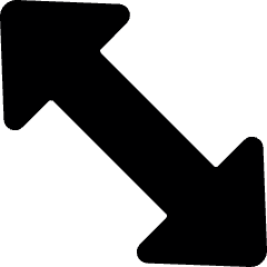 Diagram Arrow Diagonal Icon from Ultimate Bold Set