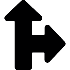 Diagram Arrow Up And Right Icon from Ultimate Bold Set