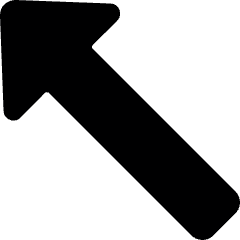 Diagram Arrow Up Left Corner Icon from Ultimate Bold Set