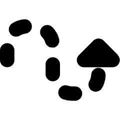 Diagram Curve Rise Dash Icon from Ultimate Bold Set