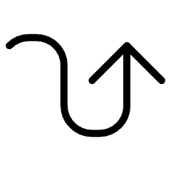 Diagram Curve Rise Large Head Icon from Ultimate Light Set