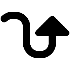 Diagram Curve Rise Large Head Icon from Ultimate Bold Set