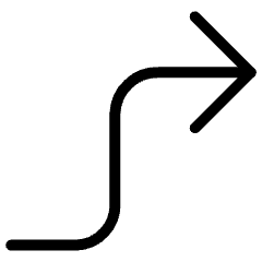 Diagram Curve Up 1 Large Head Icon from Ultimate Light Set