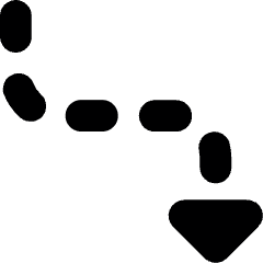 Diagram Dash Down Fast Icon from Ultimate Bold Set