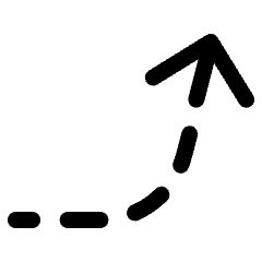 Diagram Dash Steady Up Large Head Icon from Ultimate Regular Set