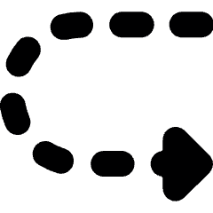 Diagram Dash Up Then Down Icon from Ultimate Bold Set