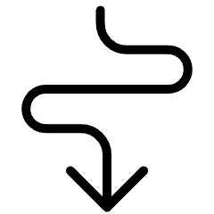 Diagram Snake Arrow Large Head Icon from Ultimate Light Set