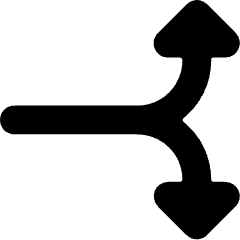 Diagram Split Horizontal Icon from Ultimate Bold Set