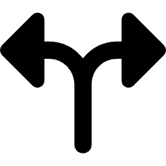 Diagram Split Vertical Large Head Icon from Ultimate Bold Set