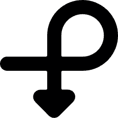 Diagram Steady Down Icon from Ultimate Bold Set