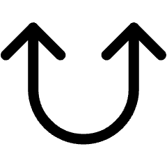 Diagram Up Double Large Head Icon from Ultimate Regular Set
