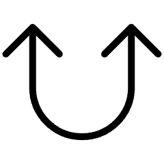 Diagram Up Double Large Head Icon from Ultimate Light Set