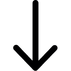 Direction Down Icon from Ultimate Bold Set