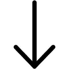 Direction Down Icon from Ultimate Regular Set