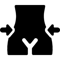 Diet Waist Icon from Ultimate Bold Set