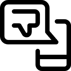 Cyber Bullying Phone Chat 3 Icon from Ultimate Regular Set