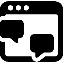 Cyber Bullying Text Icon from Ultimate Bold Set