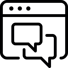 Cyber Bullying Text Icon from Ultimate Light Set