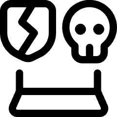 Cyberterrorism Break Protection Icon from Ultimate Regular Set