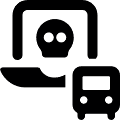 Cyberterrorism Bus Icon from Ultimate Bold Set