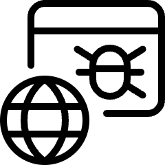 Cyberterrorism Virus Icon from Ultimate Light Set