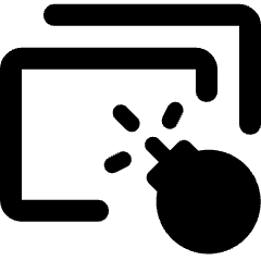 Data Attacking Icon from Ultimate Bold Set