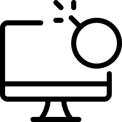 Data Attacking Computer Icon from Ultimate Light Set