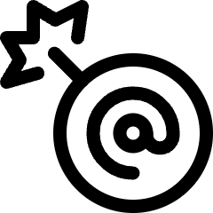 Data Attacking E Mail Icon from Ultimate Regular Set