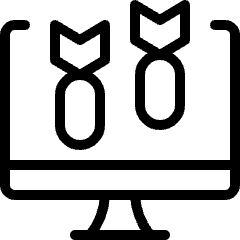 Ddos Attack Bomb Icon from Ultimate Light Set