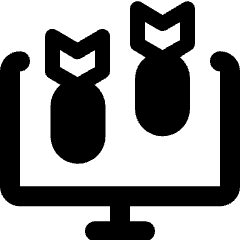 Ddos Attack Bomb Icon from Ultimate Bold Set