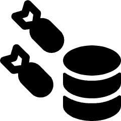 Ddos Attack Server Icon from Ultimate Bold Set