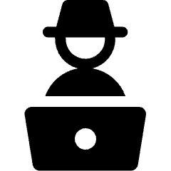 Hacker Laptop Icon from Ultimate Bold Set