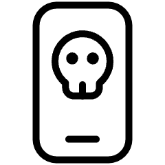 Hacker Phone Icon from Ultimate Light Set